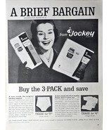 Jockey A Brief Bargain 3 pack and save 1962 Vintage print ad - $192.27 MXN