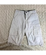 Gymboree Boys Sz 7 White Techno Fit Long Shorts  - $7.91