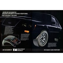 1984 BF Goodrich T/A Tires 2 Page Vintage Print Ad Ford Mustang GT 80s Wall Art - £8.19 GBP