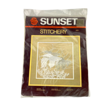 Sunset Designs Needlepoint Stitchery Kit WATER WONDERLAND Koi Fish Seaweed - £30.27 GBP