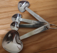 Stainless Steel Measuring Spoons heart shaped - £7.07 GBP
