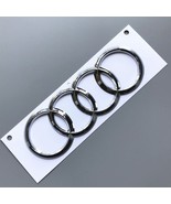 AUDI Rear Rings Chrome Trunk Lid Emblem Badge 203mm for A4 S4 A5 S6 A6 Q... - €8,38 EUR