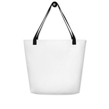 Autumn LeAnn Designs® | White with Black Polka Dots Large Tote Bag, White - £29.81 GBP