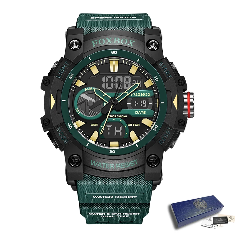 Top Luxury Original Sports Wrist Watch For Men Quartz Silicone Waterproo... - £28.30 GBP