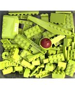 Lego 100 piece Lime Green Lego lot full of bricks, blocks Variety of Siz... - $238.26 MXN