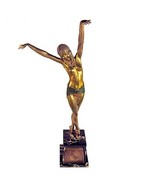 Signée Égyptien Danseuse Bronze Sculpture Par Chiparus - $10,525.70 CAD