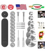 Comprehensive 44-Piece Cutting Wheel Set for Rotary Tools, Includes Scre... - $26.56 CAD