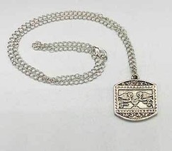 Silver Chain Pendant Accidents Protection Amulet Necklace Adjustable 18-Inch - $51.99