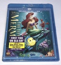 Disney&#39;s The Little Mermaid Diamond Edition Animated Film (Blu-ray &amp; DVD) - NEW - £7.08 GBP
