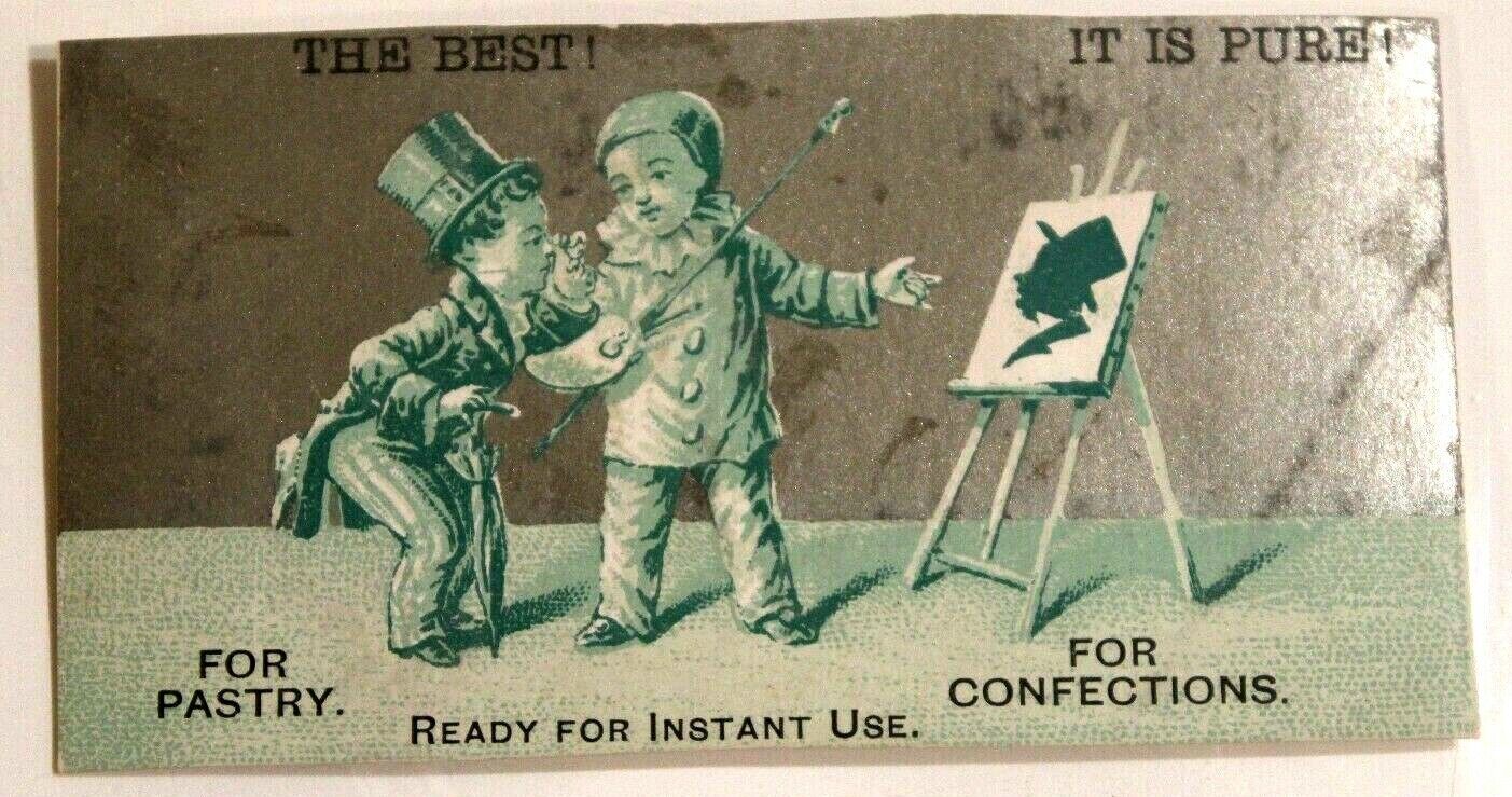 Victorian Trade Card For Pastry For Confections The Best 1800s ad VTC 2 - £9.68 GBP