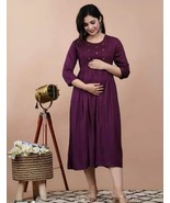 Attractive Pregnant / Maternity Women Kurti Gown Suit Easy baby Feeding ... - €32,48 EUR