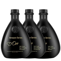 NEW (1) Amazon Series D&#39;Oro 24K Gold Masque Shampoo Conditioner 33.8 fl. oz. Set - £70.63 GBP
