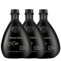 NEW (1) Amazon Series D&#39;Oro 24K Gold Masque Shampoo Conditioner 33.8 fl. oz. Set - £78.10 GBP