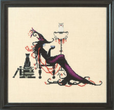 SALE! Chart n Embellishment pack NC294 WITCHING HOUR by Nora Corbett - $24.74