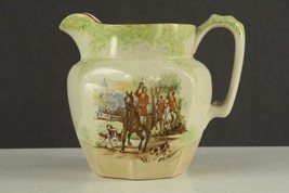 Vintage Kitchen Pottery MILK PITCHER Price Bros Londsdale England Hunting Party - £23.18 GBP