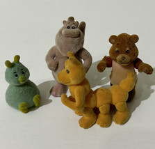 1986 Teddy Ruxpin 3&quot; Flocked Figure Lot of 4 Teddy Grubby Wooly What&#39;s-It Frank - £16.41 GBP