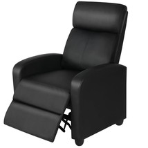 Black High-Density Faux Leather Push Back Recliner Chair - $343.99
