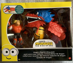 Mattel Minions The Rise Of Gru Dragon Disguise Story Pack New Action Figures BOB - £20.04 GBP