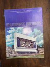 1980 Milwaukee Brewers vs oston Red Sox Program Scorecard NICE CONDITION!! - £11.98 GBP