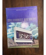 1980 Milwaukee Brewers vs oston Red Sox Program Scorecard NICE CONDITION!! - £11.74 GBP