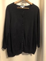 13B Pendleton Lightweight Button Front Knit Cardigan Sweater 3/4 Sleeve ... - $14.42