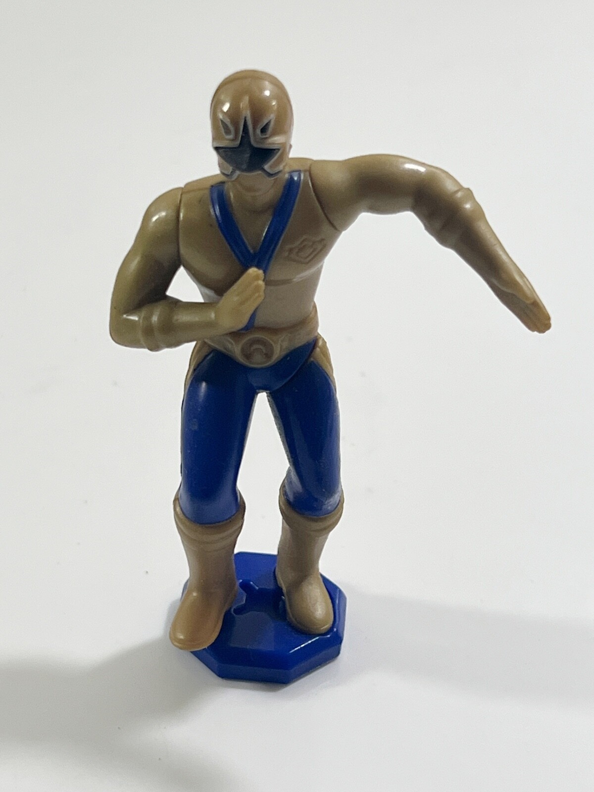 2011 Power RangersGold &amp; Blue Ranger 3.5&quot; Action Figure McDonald&#39;s Toy - $4.94