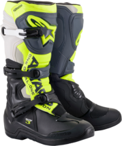 Alpinestars Mens Tech 3 Boots Black/Gray/Yellow Fluorescent 10 - £199.17 GBP