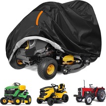 Akefit Riding Lawn Mower Cover, Waterproof Tractor Cover Fits Decks Up To, Black - £33.03 GBP