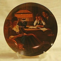 Norman Rockwell Father&#39;s Help Collector Plate Edwin M Knowles 7592K - £15.49 GBP