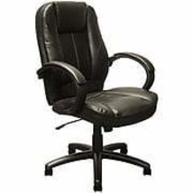 Advantage Extended Mid-back Black Leather Executive Office Chairs (KB-9602B) - £111.47 GBP