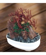Wire Tree Sculpture, Copper wire bonsai tree, wire tree sculpture, tree ... - $894.33 MXN