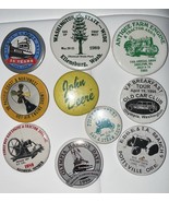 lot of  10 Vtg Buttons Pins Pinbacks 80s 90s Washington State Oregon - $282.06 MXN