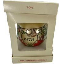 Hallmark 1978 The Most Beautiful Is Love Vintage Glass Christmas Ornament - $13.05