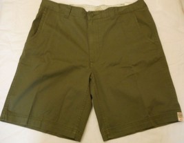 Men&#39;s St. John&#39;s Bay Legacy Flat Front Shorts Green Mountain  Size 44 NEW - £15.59 GBP