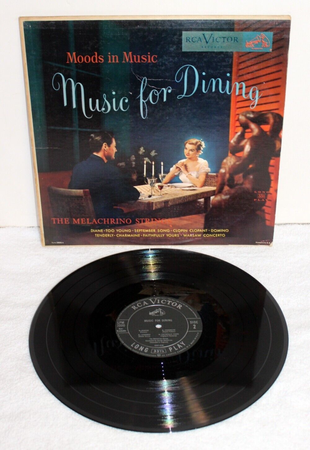 The Melachrino Strings ~ Music For Dining ~ 1952 RCA Victor Used MONO LP VG - $5.99