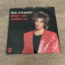 What Am I Gonna Do Rod Stewart Dancin&#39; Alone 1983 Warner Bros 29564 Sleeve NM 45 - $4.00