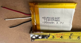 3-WIRE 950 mAH 3.7v LI-PO BATTERY W/ TEMPERATURE SENSOR - $19.25