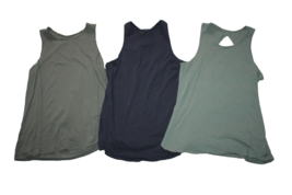 Women’s Lululemon Athletic Tank Tops Lot Of 3 Size Small 4/6 Blue &amp; Green - £35.41 GBP