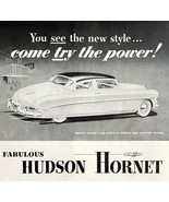 Hudson Hornet Club Coupe Advertisement 1953 Automobilia Classic Car LGBinAd - $39.99