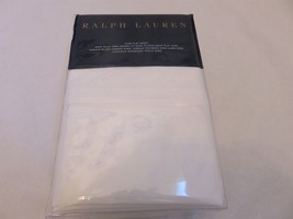 Ralph Lauren 464 Solid Percale King Flat sheet Tuxedo White - $72.91