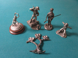 Pewter Figurines Franklin Mint Pathfinder, Canal Boat Man, Medicine Man Pick One - £25.84 GBP