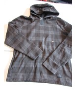Hollister California Men&#39;s Sz Large Grey Black Pullover Hoodie Cotton Logo - €24,58 EUR