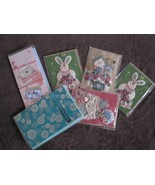 Set of Handmade Greeting Cards: Eastern, Tea Time and Happy Gardening Da... - $228.28 MXN