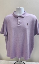 Authenticated Polo Ralph Lauren Men&#39;s Polo Shirt Purple Classic Fit Size Xl Pima - £17.90 GBP