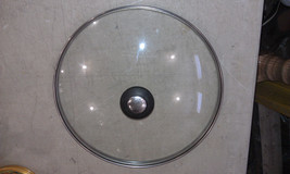 23NN46  GLASS LID FOR SAUCEPAN: 11-3/8&quot; OD X  10-15/16&quot; ID X 2-3/4&quot; TALL... - £5.32 GBP