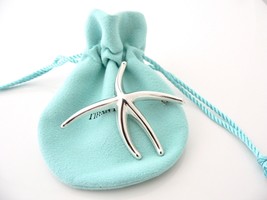 Tiffany &amp; Co Starfish Pin Brooch Silver Gift Pouch Peretti Vintage Ocean Lover - £238.20 GBP