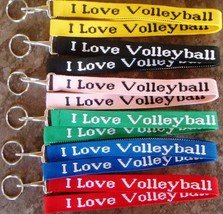 Volleyball Woven Lanyard - 8pc/pack (Multiple Colors) - £18.95 GBP