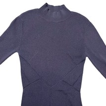 H&amp;M Studio Collection A/W 2014 Structured Fine Knit Sweater Blue Bodycon Size 2 - £29.52 GBP