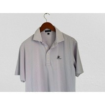 Peter Millar Crown Crafted Jersey Polo Shirt Pale Lavender Stripes Size ... - $29.69