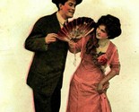Comic Romance I&#39;d Be Pleased to Make Your Acquaintance 1910s Vtg Postcard - $5.85